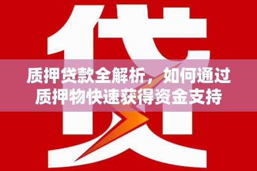 阿勒泰质押贷款全解析，如何通过质押物快速获得资金支持