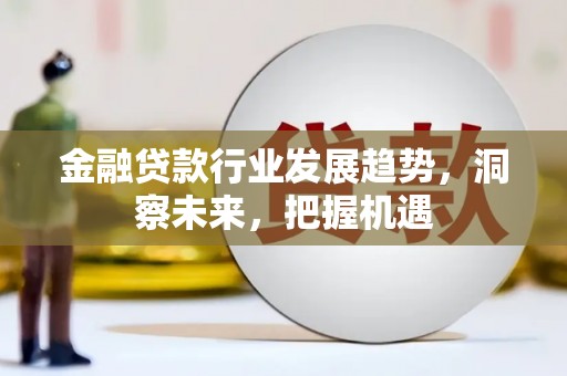 肃南金融贷款行业发展趋势，洞察未来，把握机遇