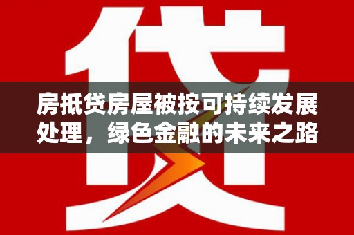 龙州房抵贷房屋被按可持续发展处理，绿色金融的未来之路